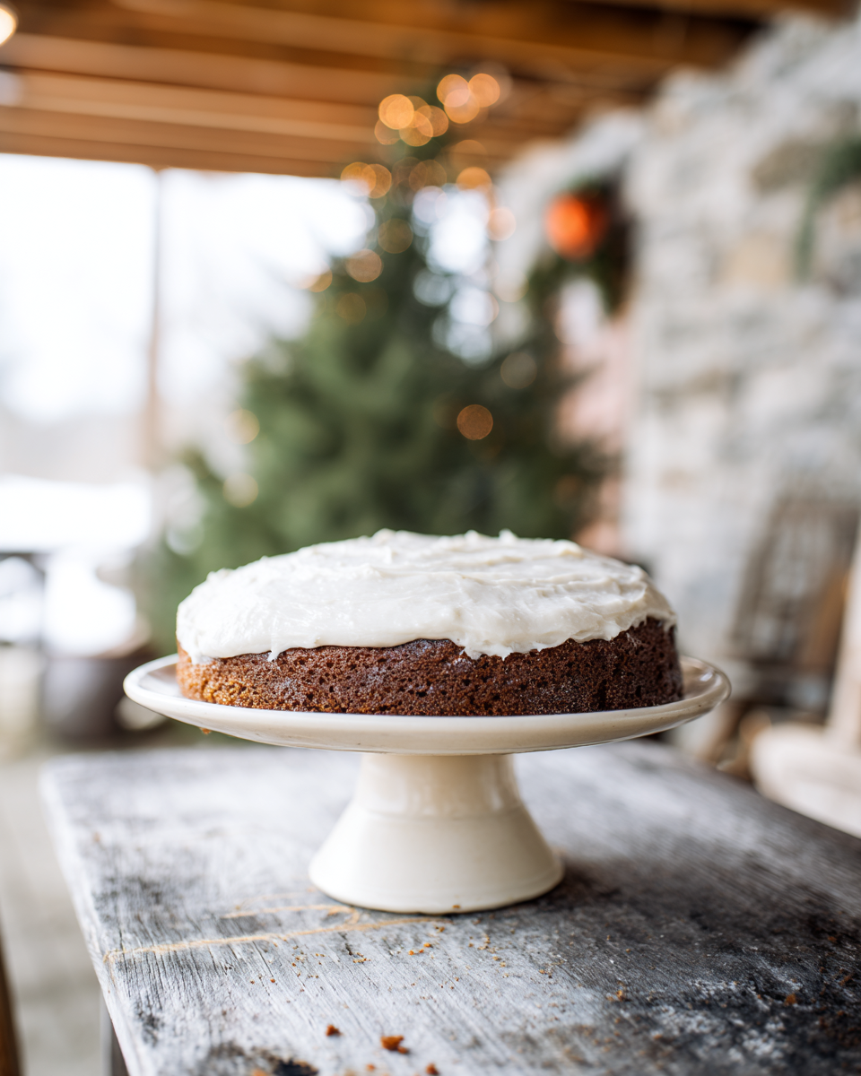 Warmly spiced zero-sugar gingerbread cake made with Forage Heritage Baker's Flour and Homestead Sweetener. Grain-free and gluten-free recipe with a soft, moist crumb, perfect for the holidays.